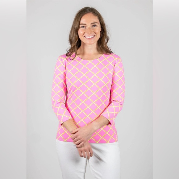 Sailor-Sailor Crew Tee in Pink and White size Medium - Picture 1 of 8